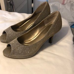 Evening shoe Metalic